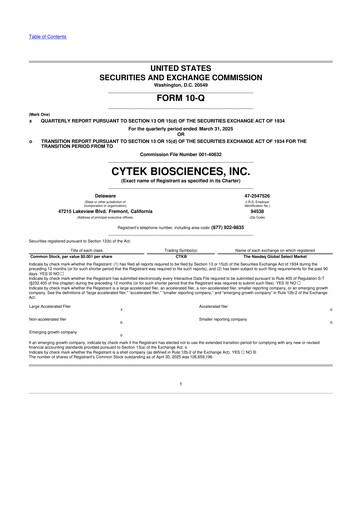 Thumbnail Cytek Biosciences 10-Q Quarterly Report FY2025 