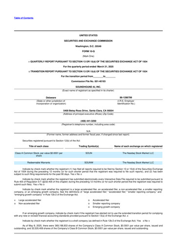 Vorschaubild SoundHound AI 10-Q Quartalsbericht 2025 