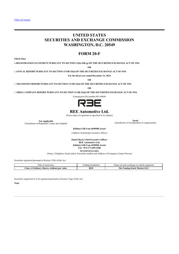 Thumbnail REE Automotive 20-F Annual Report 2024