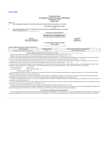Thumbnail NETSCOUT 10-K Annual Report 2025