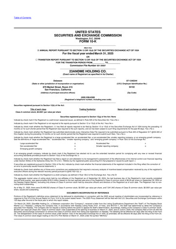 Thumbnail 23andMe 10-K Annual Report 2025