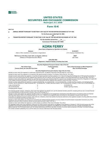 Thumbnail Korn Ferry
 10-K Annual Report 2025
