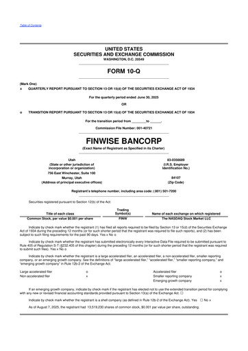Thumbnail FinWise Bancorp 10-Q Quarterly Report FY2025 