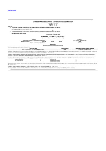 Miniature Luminar Technologies 10-Q Rapport trimestriel 2025 