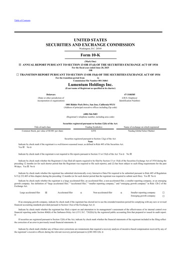 Thumbnail Lumentum 10-K Annual Report 2025