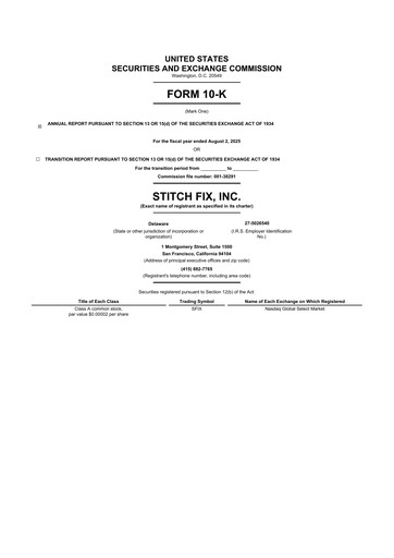 Thumbnail Stitch Fix
 10-K Annual Report 2025