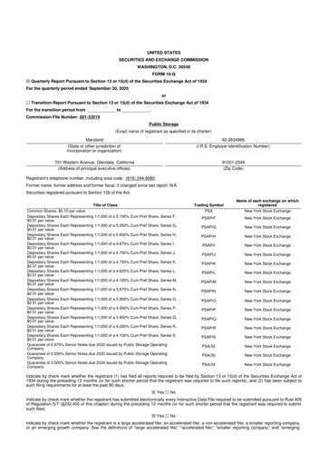 Thumbnail Public Storage 10-Q Quarterly Report FY2025 