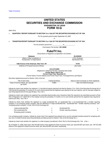 Thumbnail fuboTV 10-Q Quarterly Report FY2025 