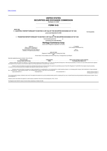 Thumbnail Heritage Commerce 10-Q Quarterly Report FY2025 