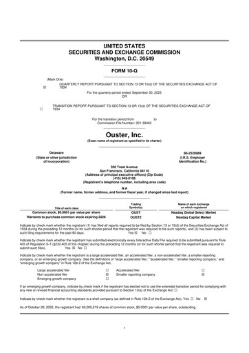 Thumbnail Ouster 10-Q Quarterly Report FY2025 