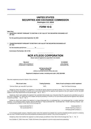 Thumbnail NCR Atleos Corporation 10-Q Quarterly Report FY 