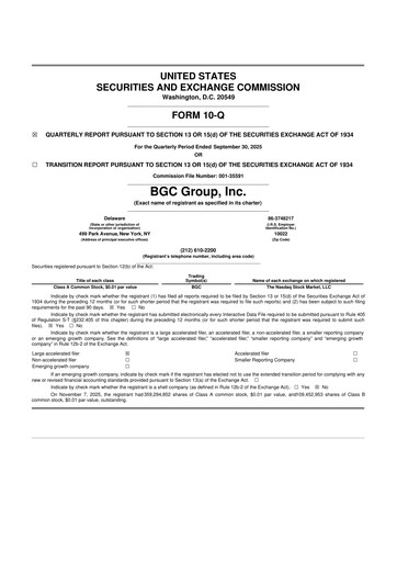 Thumbnail BGC Group
 10-Q Quarterly Report FY2025 