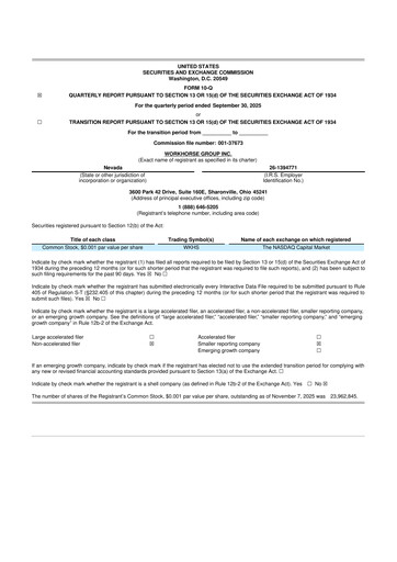Thumbnail Workhorse Group
 10-Q Quarterly Report FY2025 
