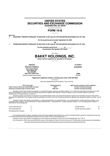 Thumbnail Bakkt Holdings 10-Q Quarterly Report FY 