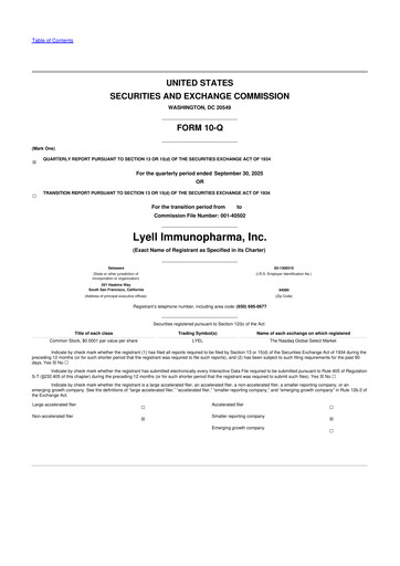 Thumbnail Lyell Immunopharma 10-Q Quarterly Report FY 