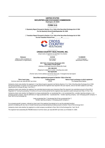 Thumbnail Cross Country Healthcare 10-Q Quarterly Report FY2025 