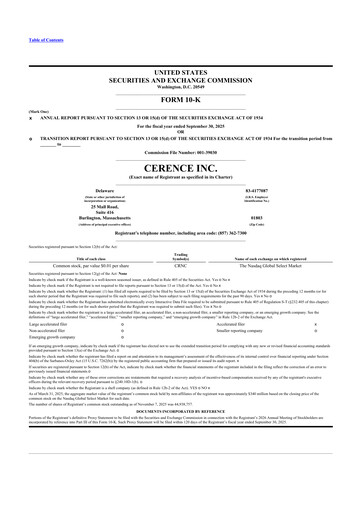 Thumbnail Cerence 10-K Annual Report 2025