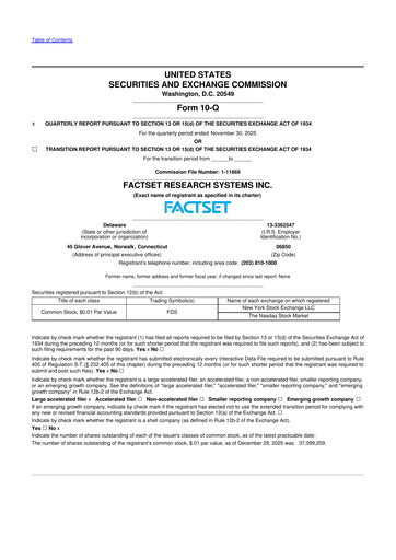 Thumbnail FactSet 10-Q Quarterly Report FY2026 