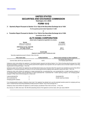 Thumbnail ALT5 Sigma 10-Q Quarterly Report FY2025 