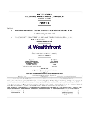 Thumbnail Wealthfront Corporation 10-Q Quarterly Report FY 