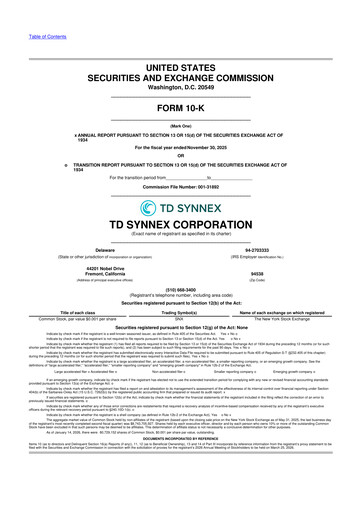 Thumbnail TD Synnex 10-K Annual Report 2025