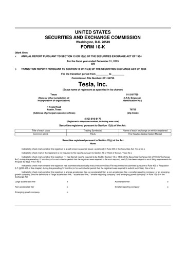 Thumbnail Tesla 10-K Annual Report 2025