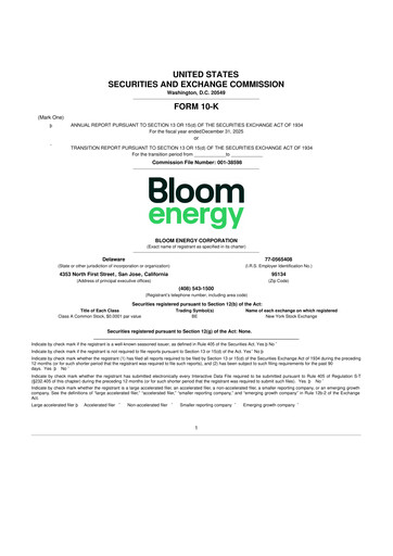 Thumbnail Bloom Energy
 10-K Annual Report 2025