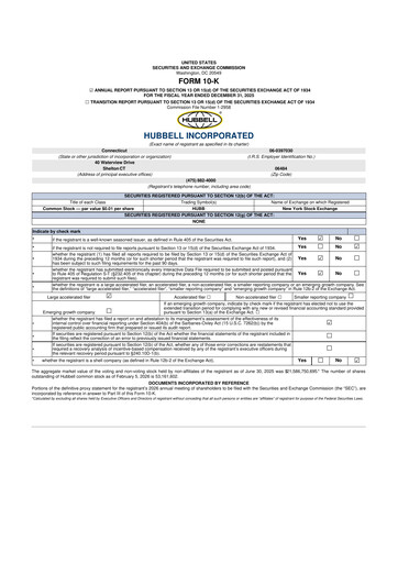 Thumbnail Hubbell 10-K Annual Report 2025