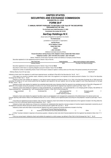 Thumbnail AerCap 20-F Annual Report 2025