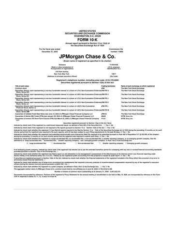 Thumbnail JPMorgan Chase 10-K Annual Report 2025