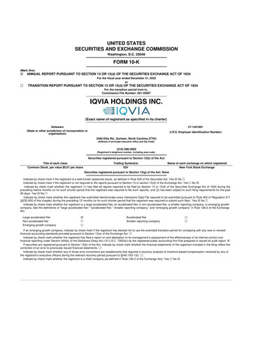 Thumbnail IQVIA 10-K Annual Report 2025