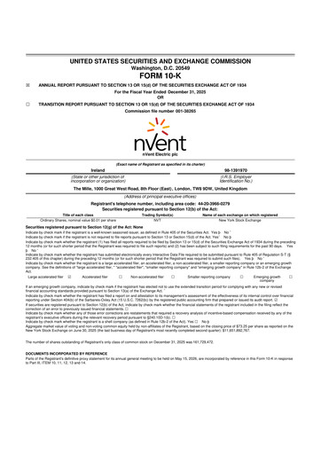 Thumbnail nVent Electric 10-K Annual Report 2025