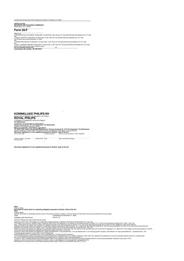 Thumbnail Philips 20-F Annual Report 2025