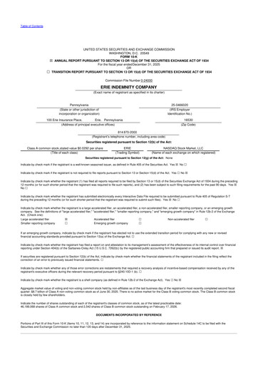 Thumbnail Erie Indemnity 10-K Annual Report 2025