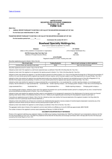 Thumbnail Bowhead Specialty Holdings 10-K Annual Report 2025