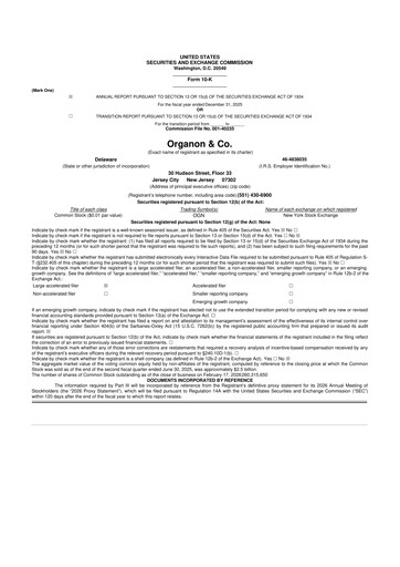 Miniature Organon 10-K Rapport annuel 2025