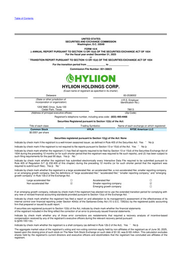Miniature Hyliion 10-K Rapport annuel 2025
