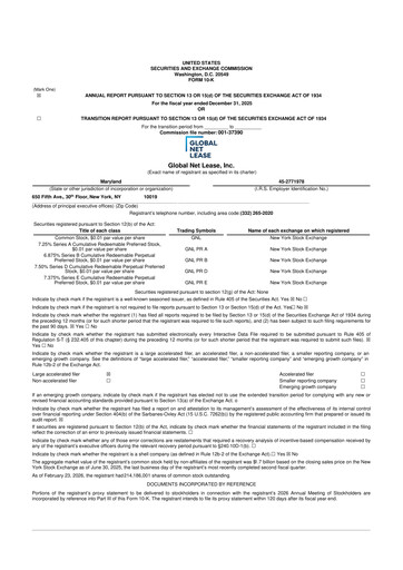 Thumbnail Global Net Lease
 10-K Annual Report 2025