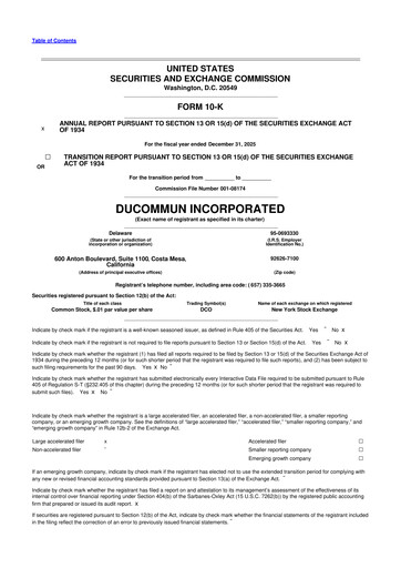 Thumbnail Ducommun 10-K Annual Report 2025