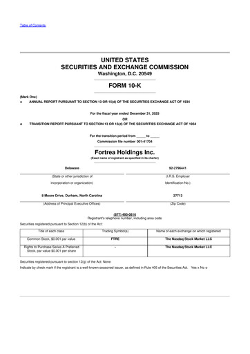 Thumbnail Fortrea 10-K Annual Report 2025