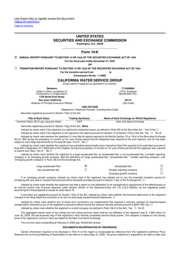 Thumbnail California Water Service Group 10-K Annual Report 2025