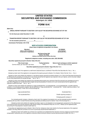 Thumbnail NCR Atleos Corporation 10-K Annual Report 2025