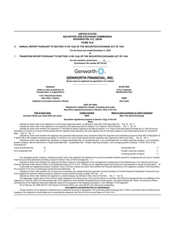 Thumbnail Genworth Financial
 10-K Annual Report 2025