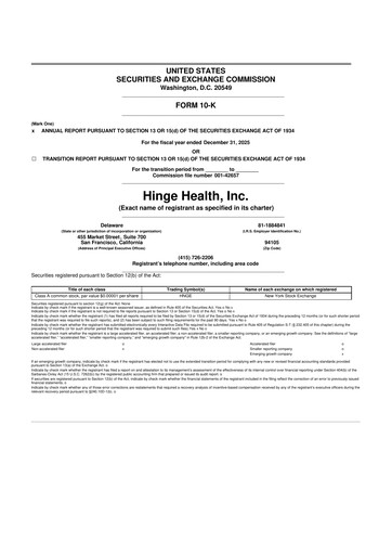 Thumbnail Hinge Health 10-K Annual Report 2025
