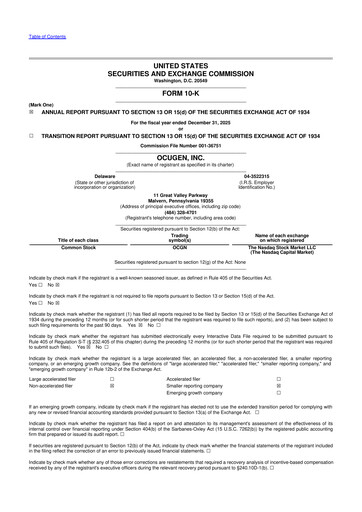 Vorschaubild Ocugen 10-K Jahresbericht 2025