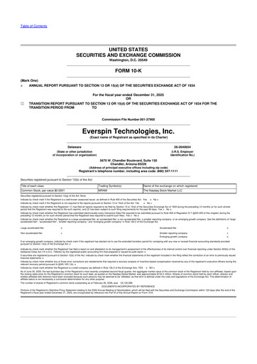 Miniature Everspin Technologies 10-K Rapport annuel 2025