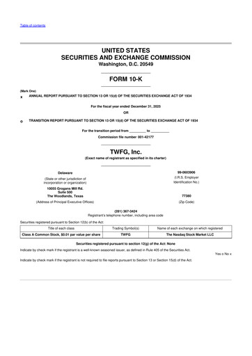 Thumbnail TWFG, Inc. 10-K Annual Report 2025