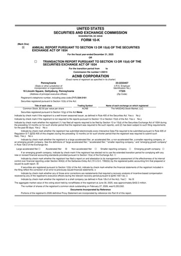 Thumbnail ACNB Corporation
 10-K Annual Report 2025