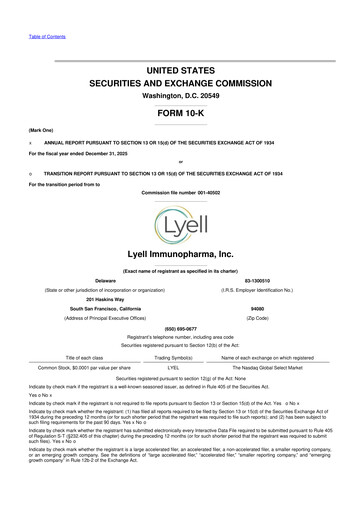 Thumbnail Lyell Immunopharma 10-K Annual Report 