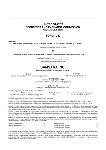 Thumbnail Samsara 10-K Annual Report 2026